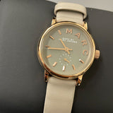 Buy Shop Marc Jacobs Baker Grey Dial Grey Leather Strap Watch for Women - MBM1318 USA Online