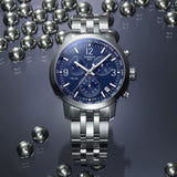 Buy Shop Tissot PRC 200 Chronograph Quartz Blue Dial Silver Steel Strap Watch For Men - T114.417.11.047.00 USA Online