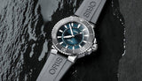 Oris Aquis Date Blue Dial Black Rubber Strap Watch for Men - 0173377304152-0742464EB