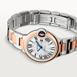 Buy Shop Cartier Ballon Bleu de Cartier Silver Dial Two Tone Steel Strap Watch for Women - W2BB0032 USA Online
