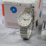 Buy Shop Fossil Tailor Silver Dial Silver Steel Strap Watch for Women - ES3712 USA Online