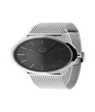 Buy Shop Calvin Klein Minimal Grey Dial Silver Mesh Bracelet Watch for Men - K3M21124 USA Online