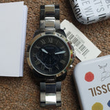 Buy Shop Fossil Grant Chronograph Black Dial Two Tone Steel Strap Watch for Men - FS5269 USA Online