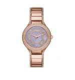 Buy Shop Michael Kors Kerry Purple Dial Rose Gold Stainless Steel Strap Watch for Women - MK3482 USA Online