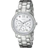Buy Shop Guess Enchanting Diamonds Silver Dial Silver Steel Strap Watch for Women - W0305L1 USA Online