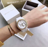 Buy Shop Michael Kors Runway White Dial White Steel Strap Watch for Women - MK5237 USA Online
