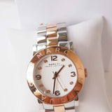 Buy Shop Marc Jacobs Amy Silver Dial Two Tone Steel Strap Watch for Women - MBM3194 USA Online