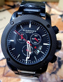 Buy Shop Burberry Sport Chronograph Black Dial Black Steel Strap Watch for Men - BU7703 USA Online