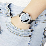 Buy Shop Marc Jacobs Blade Black Dial Black Leather Strap Watch for Women - MBM1205 USA Online