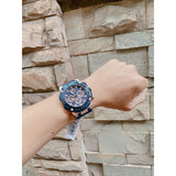 Buy Shop Guess Navigator Chronograph Blue Dial Blue Rubber Strap Watch for Men - GW0264G4 USA Online