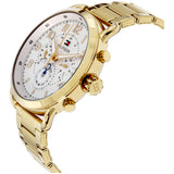 Buy Shop Tommy Hilfiger Quartz White Dial Gold Steel Strap Watch for Men - 1791455 USA Online
