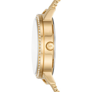 Buy Shop Michael Kors Quartz Crystals Gold Dial Gold Mesh Strap Watch for Women - MKO1011 USA Online