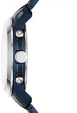 Buy Shop Fossil Grant Chronograph Blue Dial Blue Steel Strap Watch for Men - FS5230 USA Online