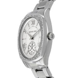 Buy Shop Michael Kors Bryn Quartz Silver Dial Silver Steel Strap Watch For Women - MK6133 USA Online