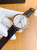 Buy Shop Tissot Quickster Chronograph 42mm White Dial Brown Leather Strap Watch For Men - T095.417.36.037.00 USA Online