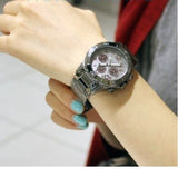 Buy Shop Marc Jacobs Rock Chronograph Gunmetal Grey Dial Grey Steel Strap Watch for Men - MBM3160 USA Online