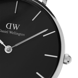 Buy Shop Daniel Wellington Classic Petite Bondi Black Dial White Leather Strap Watch For Women - DW00100284 USA Online
