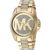 Buy Shop Michael Kors Bradshaw Gold Dial Gold Steel Strap Watch for Women - MK6487 USA Online