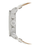 Buy Shop Diesel Badass Chronograph White Dial White Leather Strap Watch For Men - DZ7265 USA Online