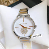 Buy Shop Michael Kors Silver Dial Two Tone Steel Strap Watch for Women - MK3679 USA Online