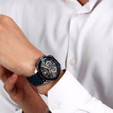 Buy Shop Maserati Traguardo Chronograph Blue Dial Black Silicone Strap Watch For Men - R8871612046 USA Online
