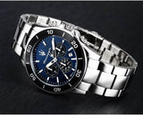Buy Shop Maserati Competizione Chronograph Blue Dial Silver Steel Strap Watch For Men - R8873600009 USA Online