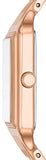 Buy Shop Fossil Raquel Three Hand Date White Dial Rose Gold Steel Strap Watch For Women - ES5271 USA Online