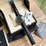 Buy Shop Tag Heuer Carrera Automatic 41mm Black Dial Black Leather Strap Watch for Men - WAR201A.FC6266 USA Online
