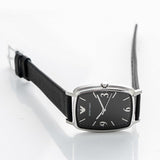 Buy Shop Emporio Armani Epsilon Quartz Black Dial Black Leather Strap Watch For Men - AR2490 USA Online