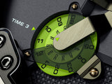 Buy Shop Diesel Big Daddy Chronograph Black Dial Black Leather Strap Watch For Men - DZ7311 USA Online