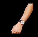 Buy Shop Emporio Armani Classic Silver Dial Blue Leather Strap Watch For Men - AR11131 USA Online