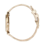 Buy Shop Emporio Armani Gianni T Bar Analog Silver Dial Beige Leather Strap Watch For Women - AR11127 USA Online