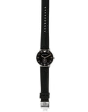 Buy Shop Emporio Armani Gianni Quartz Black Dial Black Leather Strap Watch For Men - AR0382 USA Online