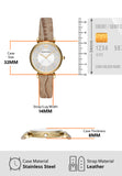 Buy Shop Emporio Armani Gianni T Bar Crystals Silver Dial Brown Leather Strap Watch For Women - AR11518 USA Online