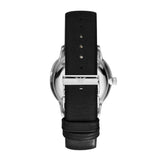 Buy Shop Emporio Armani Gianni Quartz Black Dial Black Leather Strap Watch For Men - AR0382 USA Online