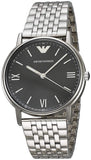 Buy Shop Emporio Armani Kappa Black Dial Silver Steel Strap Watch For Men - AR11152 USA Online