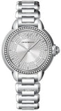 Emporio Armani Mia Three Crystals Silver Dial Silver Steel Strap Watch For Women - AR11632