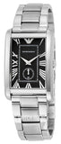 Buy Shop Emporio Armani Classic Analog Black Dial Silver Steel Strap Watch For Men - AR1608 USA Online