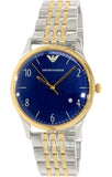 Buy Shop Emporio Armani Classic Quartz Blue Dial Two Tone Steel Strap Watch For Men - AR1868 USA Online