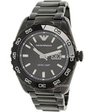 Buy Shop Emporio Armani Sportivo Quartz Black Dial Black Steel Strap Watch For Men - AR6049 USA Online