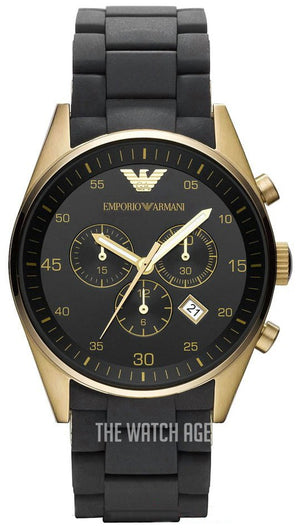 Buy Shop Emporio Armani Sportivo Quartz Black Dial Black Steel Strap Watch For Men - AR8023 USA Online