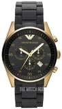 Buy Shop Emporio Armani Sportivo Quartz Black Dial Black Steel Strap Watch For Men - AR8023 USA Online