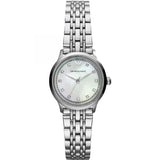 Buy Shop Emporio Armani Alpha Mother of Pearl Dial Silver Steel Strap Watch for Women - AR1803 USA Online