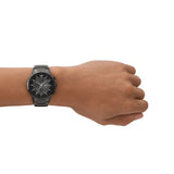 Buy Shop Emporio Armani Analog Chronograph Black Dial Black Steel Strap Watch For Men - AR11531 USA Online