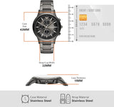 Buy Shop Emporio Armani Analog Chronograph Black Dial Black Steel Strap Watch For Men - AR11531 USA Online