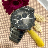 Buy Shop Emporio Armani Analog Chronograph Black Dial Black Steel Strap Watch For Men - AR11531 USA Online