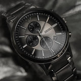 Buy Shop Emporio Armani Analog Chronograph Black Dial Black Steel Strap Watch For Men - AR11531 USA Online