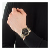 Buy Shop Emporio Armani Analog Chronograph Black Dial Two Tone Steel Strap Watch For Men - AR11521 USA Online