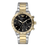 Buy Shop Emporio Armani Analog Chronograph Black Dial Two Tone Steel Strap Watch For Men - AR11521 USA Online