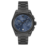 Buy Shop Emporio Armani Analog Chronograph Blue Dial Silver Steel Strap Watch For Men - AR11561 USA Online